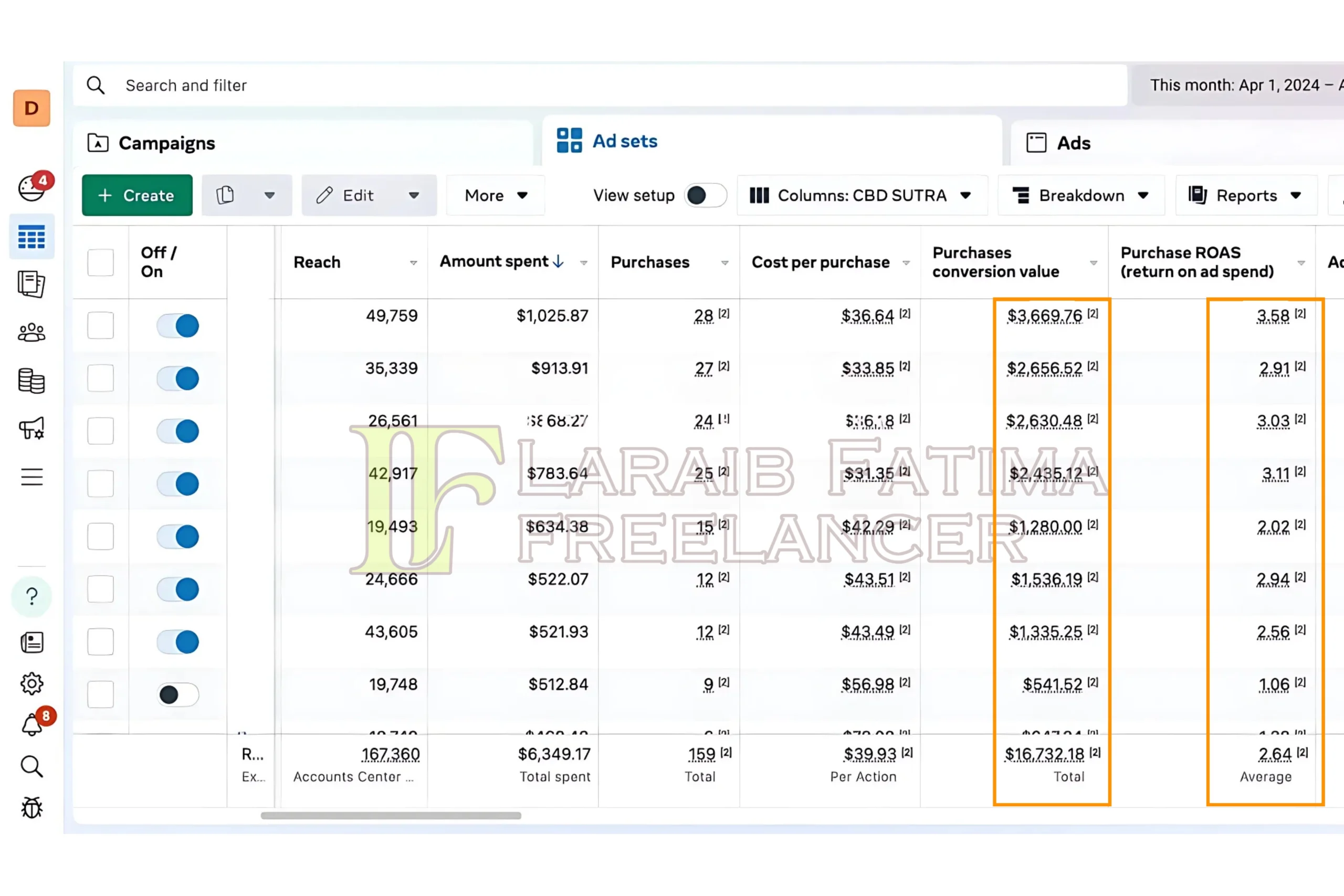 Laraib Fatima Social Media Marketing Portfolio
